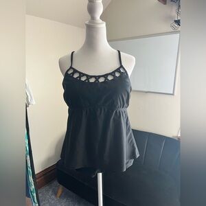 3/$15 Strap Detail Tankini Swimsuit
